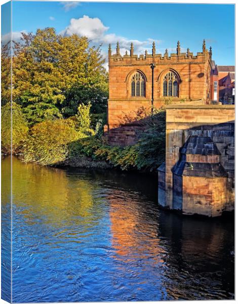 Chapel on the Bridge, Rotherham Canvas Print by Darren Galpin