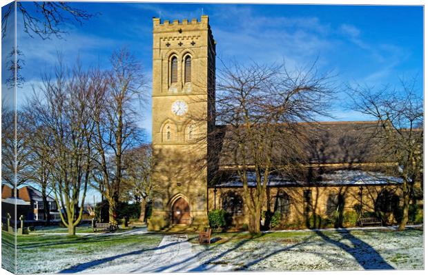 St Johns Church, Lepton, Huddersfield Canvas Print by Darren Galpin