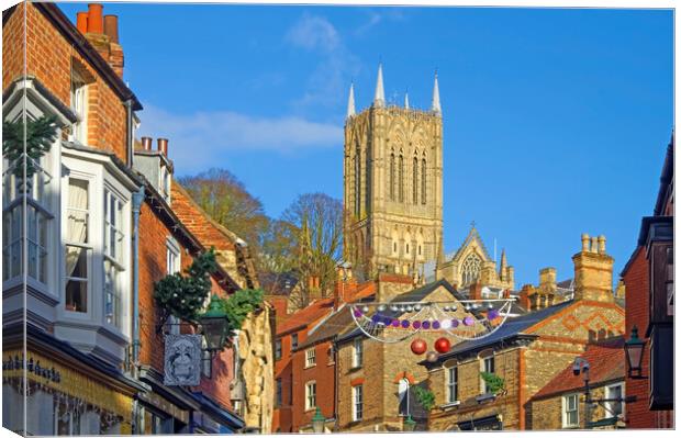 Lincoln Cathedral Canvas Print by Darren Galpin