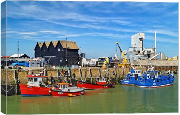 Whitstable Harbour Canvas Print by Darren Galpin