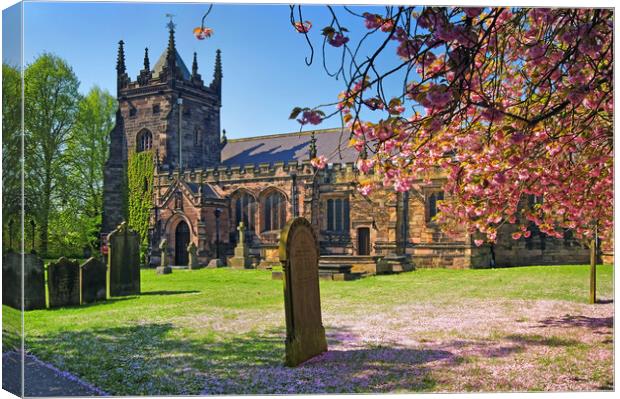St Mary Magdalene Church, Whiston     Canvas Print by Darren Galpin