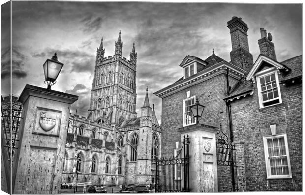 Entrance to Gloucester Cathedral   Canvas Print by Darren Galpin