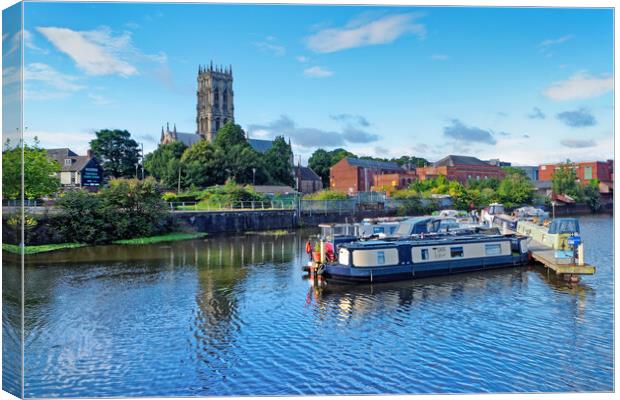 Doncaster Wharf and Minster  Canvas Print by Darren Galpin
