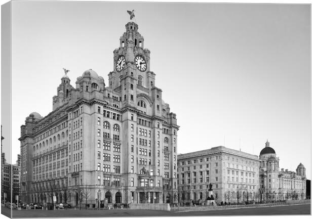 Royal Liver Building Canvas Print by Darren Galpin