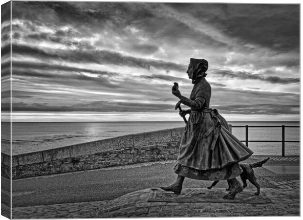 Mary Anning Statue, Lyme Regis  Canvas Print by Darren Galpin