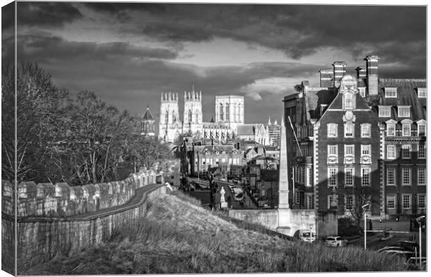 York City Wall and Skyline  Canvas Print by Darren Galpin