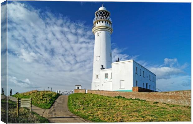 Flamborough Head Lighthouse Canvas Print by Darren Galpin