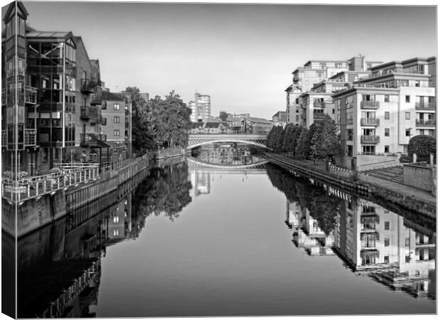 Leeds River Aire Canvas Print by Darren Galpin