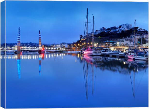 Torquay Harbour Bridge Canvas Print by Darren Galpin