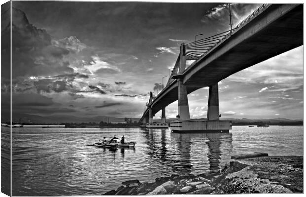 Cebu Marcelo Fernan Bridge  Canvas Print by Darren Galpin
