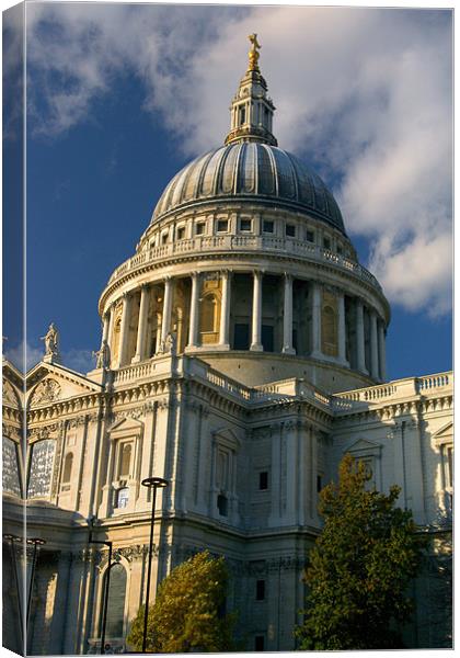 London St Pauls Cathedral Canvas Print by Darren Galpin