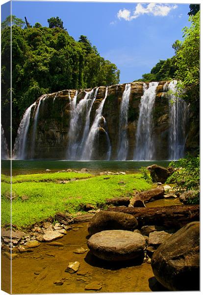 Tinuy-an Falls,Mindanao,Philippines Canvas Print by Darren Galpin