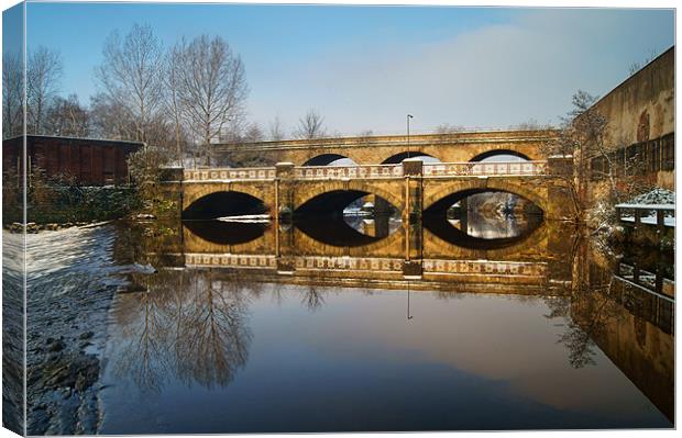 Norfolk Bridge & River Don, Sheffield Canvas Print by Darren Galpin