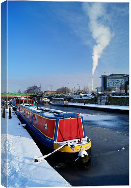 Sheffield Canal at Victoria Quays Canvas Print by Darren Galpin