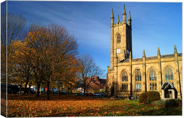 St Marys Church, Bramall Lane,Sheffield Canvas Print by Darren Galpin