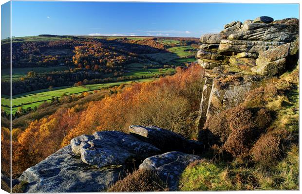 Froggatt Edge Canvas Print by Darren Galpin