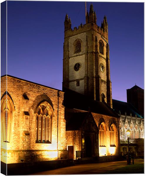 St Andrews Church, Plymouth Canvas Print by Darren Galpin