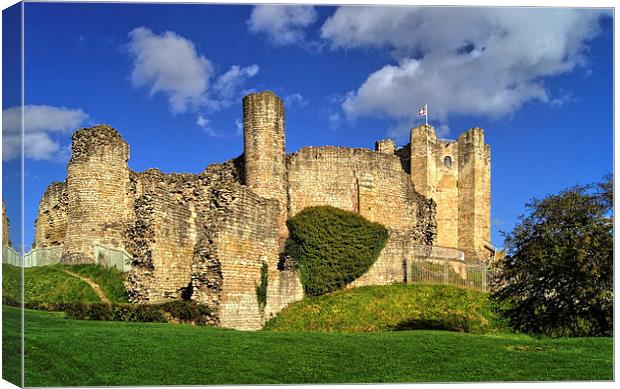 Conisbrough Castle  Canvas Print by Darren Galpin