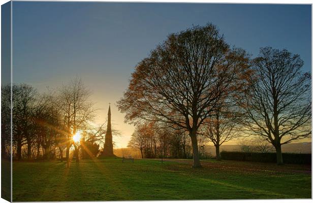 Cholera Monument at Sunset  Canvas Print by Darren Galpin