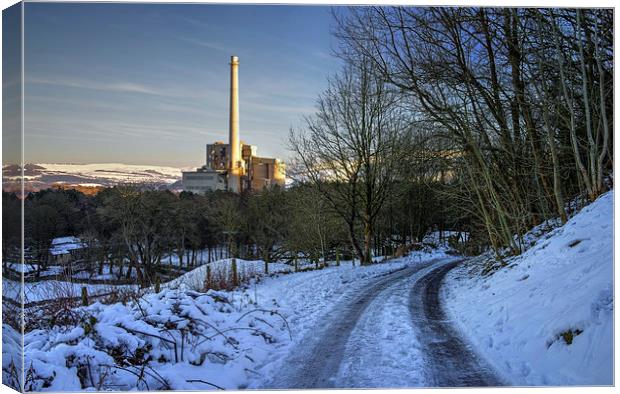 Lafarge Cement Works in Hope, Derbyshire  Canvas Print by Darren Galpin