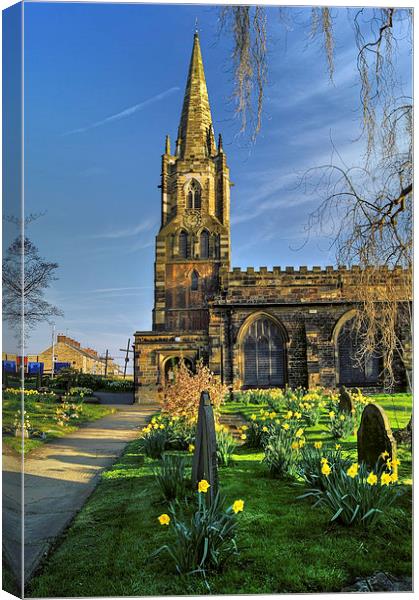 St Mary's Church, Handsworth, Sheffield  Canvas Print by Darren Galpin