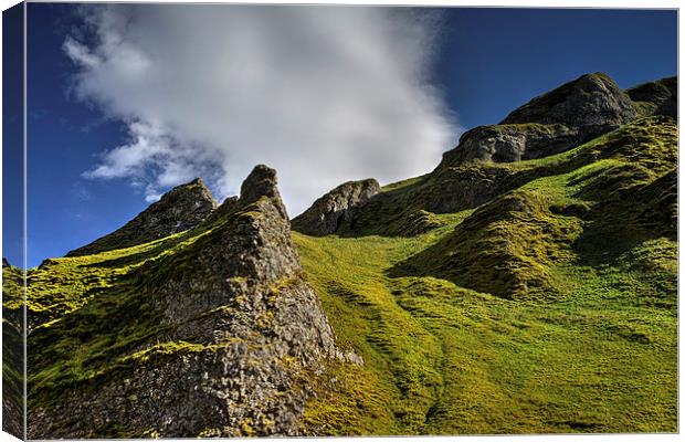 Limestone Pinnacles, Winnats Pass  Canvas Print by Darren Galpin