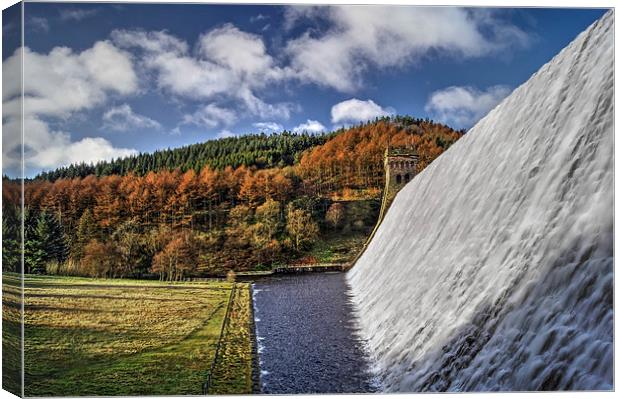 Derwent Dam in Autumn Canvas Print by Darren Galpin