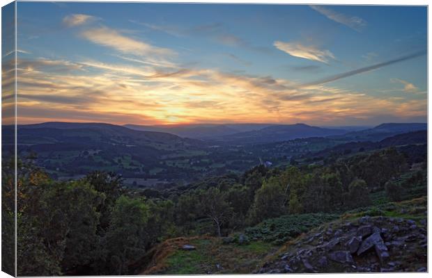 Hope Valley Sunset                                Canvas Print by Darren Galpin