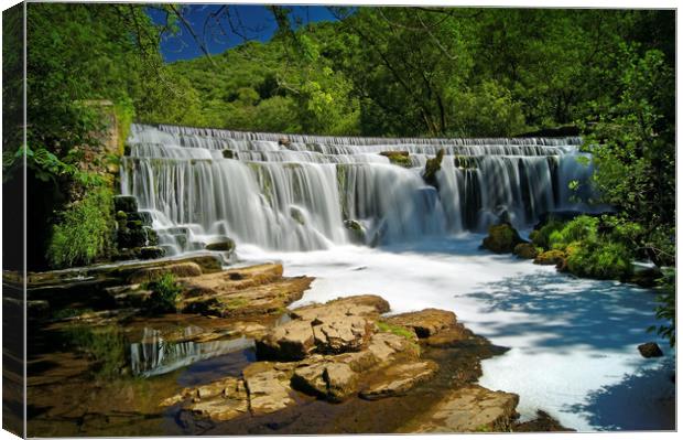 Monsal Weir                       Canvas Print by Darren Galpin