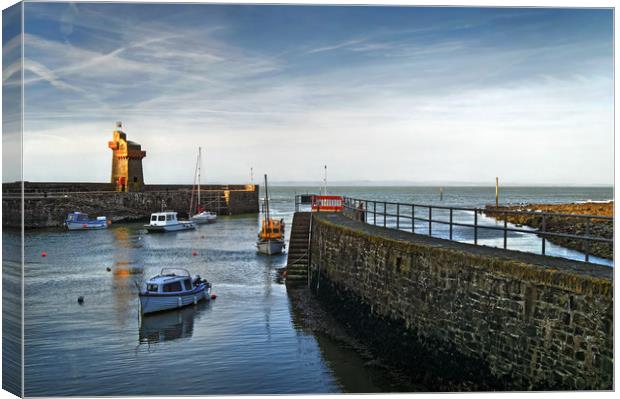 Lynmouth Harbour                        Canvas Print by Darren Galpin