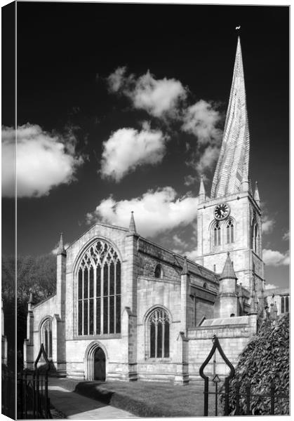 Chesterfield Crooked Spire  Canvas Print by Darren Galpin