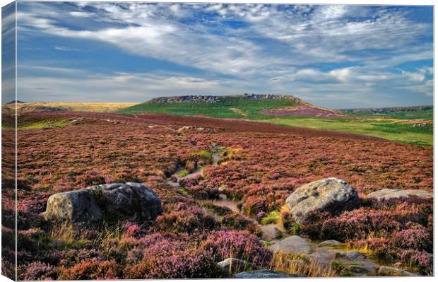 Approach to Higger Tor                       Canvas Print by Darren Galpin