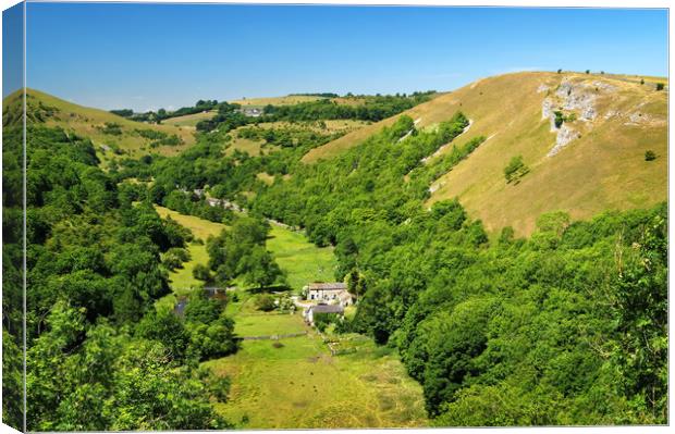 Monsal Head View                      Canvas Print by Darren Galpin