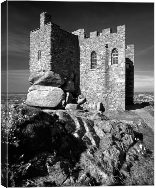 Carn Brea Castle Canvas Print by Darren Galpin