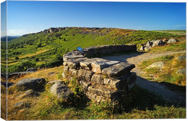 Lookout from Baslow Edge                        Canvas Print by Darren Galpin