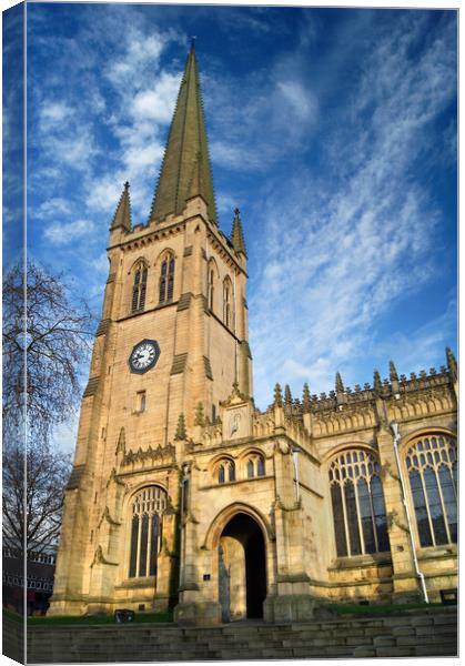 Wakefield Cathedral                       Canvas Print by Darren Galpin