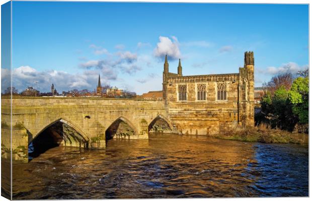 Chantry Chapel of St Mary the Virgin, Wakefield    Canvas Print by Darren Galpin