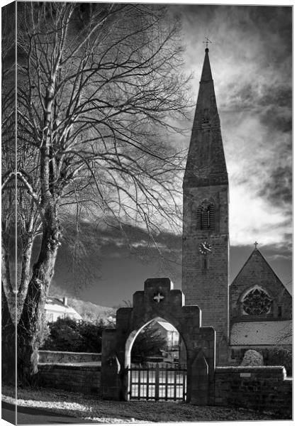 St John the Baptist's Church, Bamford Canvas Print by Darren Galpin