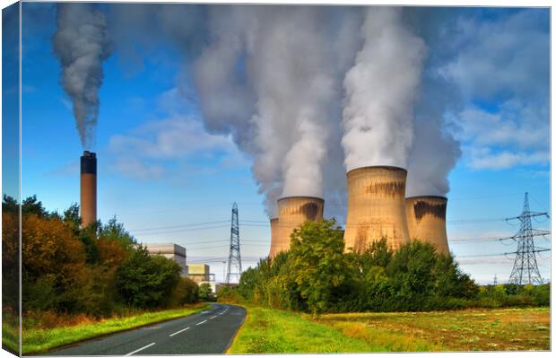 Drax Power Station Canvas Print by Darren Galpin