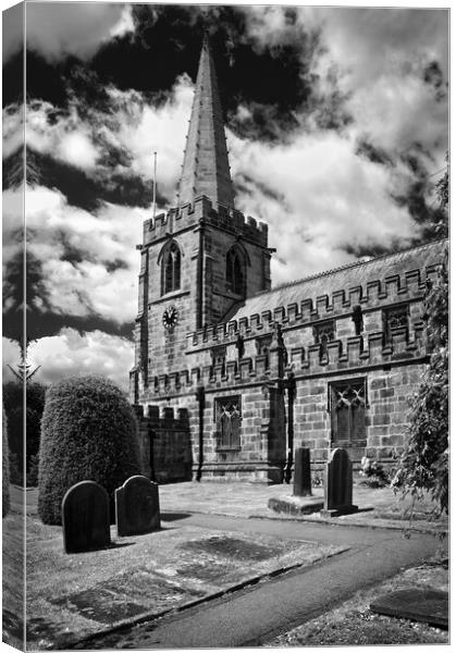 St Michael and All Angels Church, Hathersage Canvas Print by Darren Galpin