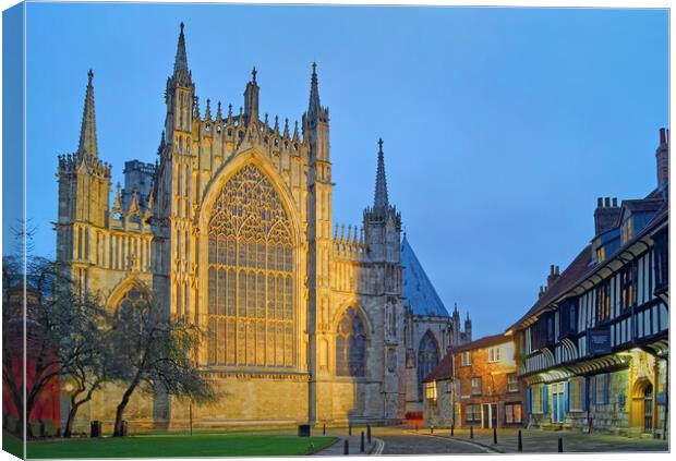 York Minster from College Green Canvas Print by Darren Galpin