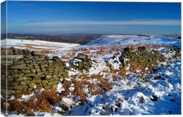 View to Wimble Holme Hill Canvas Print by Darren Galpin