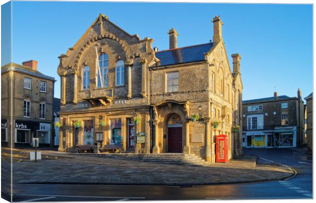 Crewkerne Town Hall  Canvas Print by Darren Galpin