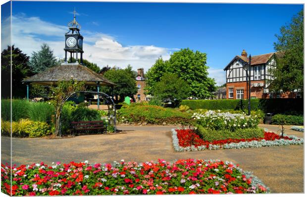 Hall Leys Park Matlock Canvas Print by Darren Galpin