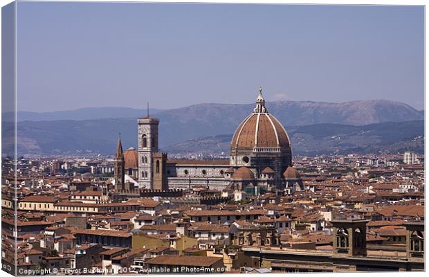 The Duomo Florence Canvas Print by Trevor Buchanan