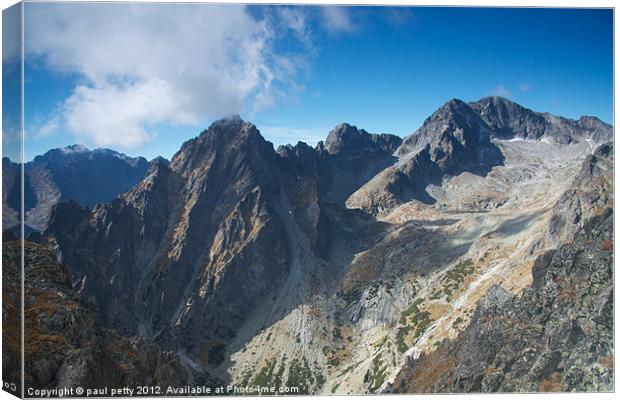 High Tatras Canvas Print by paul petty