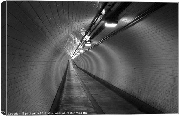 Woolwich Foot Tunnel Canvas Print by paul petty