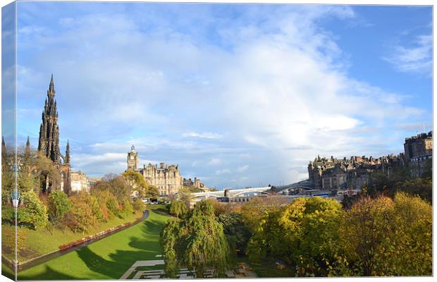 Edinburgh Skyline Canvas Print by Shaun Cope