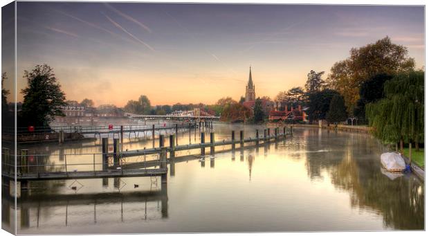River Thames At Marlow Canvas Print by Mick Vogel