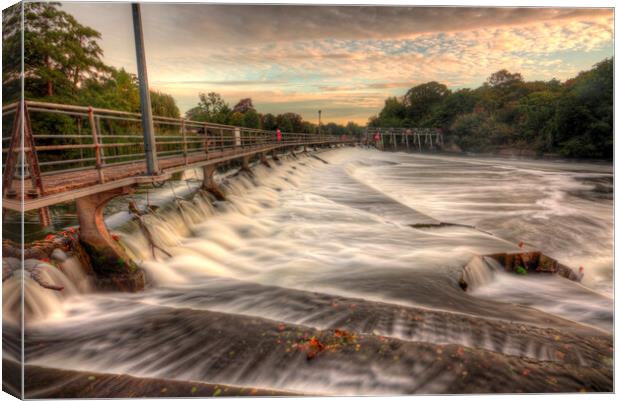 Maidenhead Weir Canvas Print by Mick Vogel